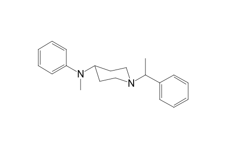 N-Methyl-N-phenyl-1-(1-phenylethyl)piperidin-4-amine