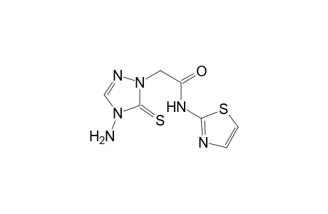2-(4-Amino-5-thioxo-4,5-dihydro-[1,2,4]triazol-1-yl)-N-thiazol-2-yl-acetamide