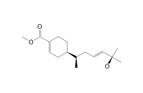 3'-DEHYDRO-EPI-JUVABI-5'-OL;METHYL-(4R)-[5-HYDROXY-(1S),5-DIMETHYL-3-HEXENYL]-1-CYCLOHEXENE-1-CARBOXYLATE