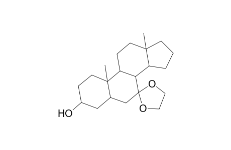 Androstan-7-one, 3-hydroxy-, cyclic 1,2-ethanediyl acetal, (3.beta.,5.alpha.)-