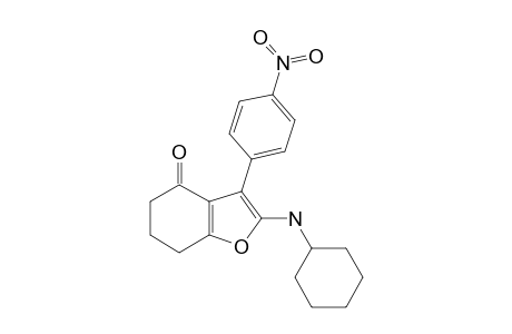 2-(CYCLOHEXYLAMINO)-3-(4-NITROPHENYL)-6,7-DIHYDRO-1-BENZOFURAN-4-(5-H)-ONE