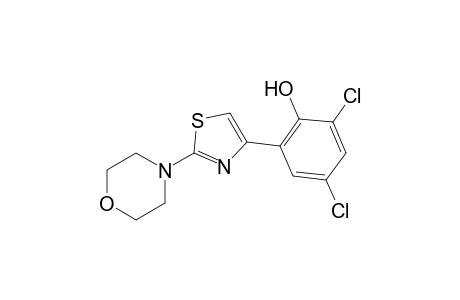 2,4-dichloro-6-(2-morpholino-4-thiazolyl)phenol