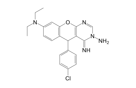 3-Amino-5-(4-chlorophenyl)-8-(diethylamino)-4-imino-3,4-dihydro-5H-chromeno-[2,3-d]pyrimidine