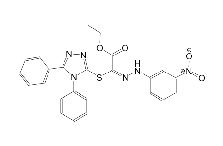 ethyl (2E)-[(4,5-diphenyl-4H-1,2,4-triazol-3-yl)sulfanyl][(3-nitrophenyl)hydrazono]ethanoate