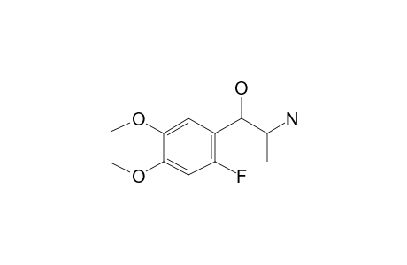 Benzeneethanamine, 2-fluoro-.beta.-hydroxy-4,5-methoxy-.alpha.-methyl-