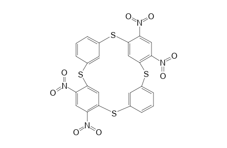 2,8,14,20-Tetrathiapentacyclo[19.3.1.1(3,7).1(9,13).1(15,19)]octacosa-1(25) ,3,5,7(28),9,11,13(27),15,17,19(26),21,23-dodecaene, 4,6,16,18-tetranitro-