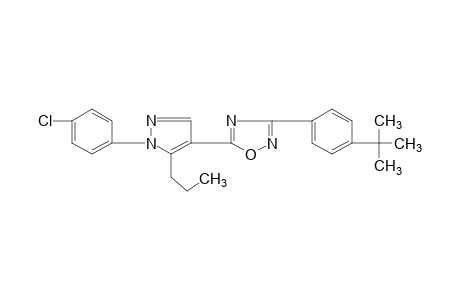 3-(p-tert-butylphenyl)-5-[1-(p-chlorophenyl)-5-propylpyrazol-4-yl]-1,2,4-oxadiazole