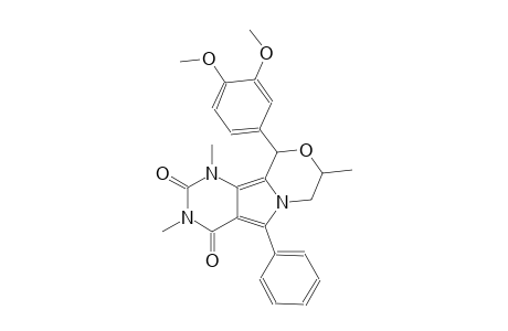 2H-pyrimido[4',5':3,4]pyrrolo[2,1-c][1,4]oxazine-2,4(3H)-dione, 10-(3,4-dimethoxyphenyl)-1,7,8,10-tetrahydro-1,3,8-trimethyl-5-phenyl-