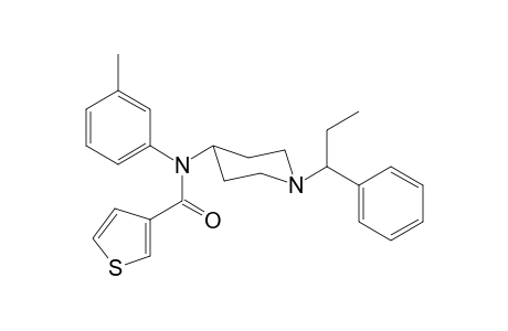 N-3-Methylphenyl-N-[1-(1-phenylpropyl)piperidin-4-yl]thiophene-3-carboxamide