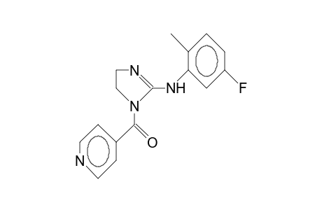 2-(5-Fluoro-2-methyl-anilino)-1-(4-pyridinoyl)-imidazoline