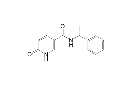 Pyridine-3-carboxamide, 6(1H)-oxo-N-(1-phenylethyl)-