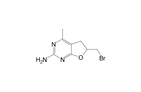 6-Amino-2-bromo-2,3-dihydro-4-methyl-5,7-diazabenzofuran