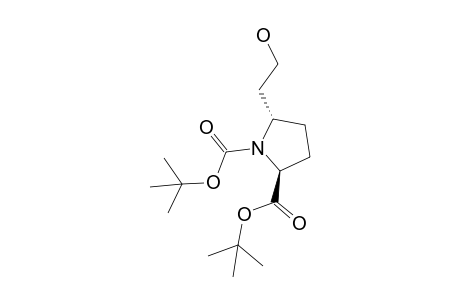 Tert-butyl (2S)-trans-1-(tert-butyloxycarbonyl)-5-(2-hydroxyethyl)prolinate