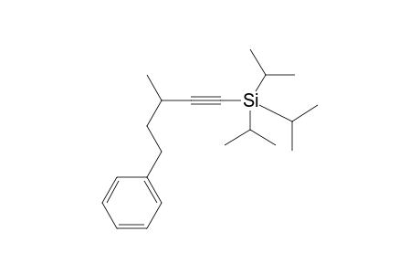 Triisopropyl(3-methyl-5-phenylpent-1-yn-1-yl)silane