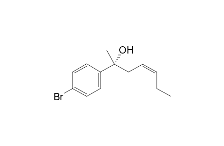 (R,Z)-2-(4-Bromophenyl)hept-4-en-2-ol