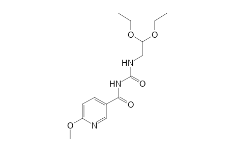 [3-(6-METHOXYNICOTINOYL)UREIDO]ACETALDEHYDE, DIETHYL ACETAL