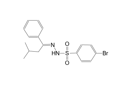 4-bromo-N'-[(E)-3-methyl-1-phenylbutylidene]benzenesulfonohydrazide