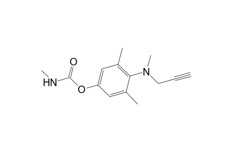 Phenol, 3,5-dimethyl-4-(methyl-2-propynylamino)-, methylcarbamate (ester)