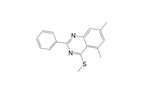 5,7-Dimethyl-4-methylsulfanyl-2-phenyl-quinazoline
