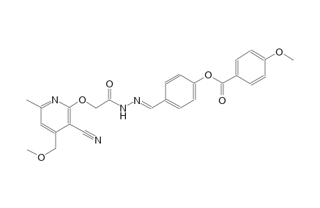 benzoic acid, 4-methoxy-, 4-[(E)-[2-[2-[[3-cyano-4-(methoxymethyl)-6-methyl-2-pyridinyl]oxy]acetyl]hydrazono]methyl]phenyl ester