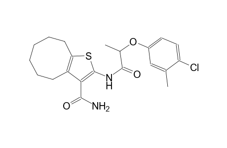 2-{[2-(4-chloro-3-methylphenoxy)propanoyl]amino}-4,5,6,7,8,9-hexahydrocycloocta[b]thiophene-3-carboxamide