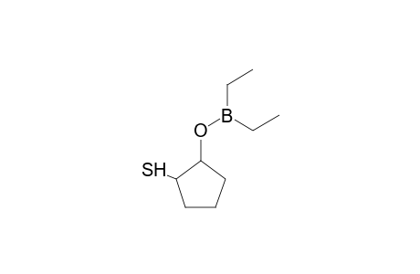 1-Cyclopentanethiol, 2-(diethylboryloxy)-