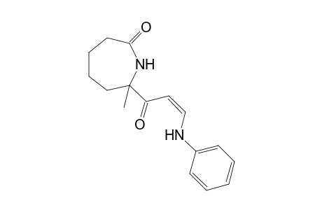 7-[(Z)-3-anilinoprop-2-enoyl]-7-methyl-azepan-2-one