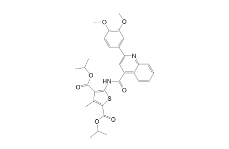 Diisopropyl 5-({[2-(3,4-dimethoxyphenyl)-4-quinolinyl]carbonyl}amino)-3-methyl-2,4-thiophenedicarboxylate