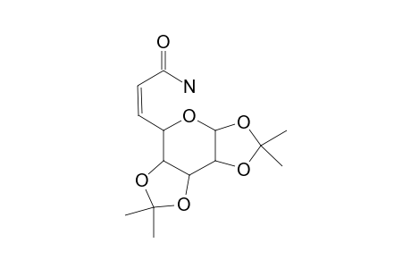 (Z)-6,7-Dideoxy-[1,2:3,4]-di-o-isopropylidene-6.alpha.-D-galacto-octeno-pyrannuronamide