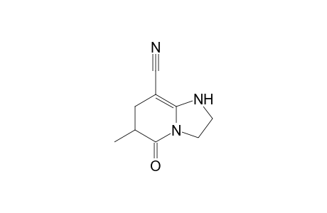 5-OXO-6-METHYL-1,2,3,5,6,7-HEXAHYDROIMIDAZO-[1,2-A]-PYRIDINE-8-CARBONITRIL