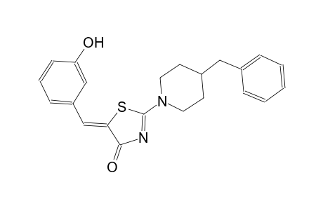 (5Z)-2-(4-benzyl-1-piperidinyl)-5-(3-hydroxybenzylidene)-1,3-thiazol-4(5H)-one