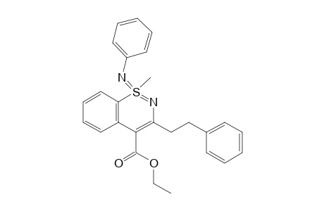 Ethyl 5-methyl-3-(2-phenylethyl)-5-phenylimino-5lambda6-thia-4-azabicyclo[4.4.0]deca-1(6),2,4,7,9-pentaene-2-carboxylate