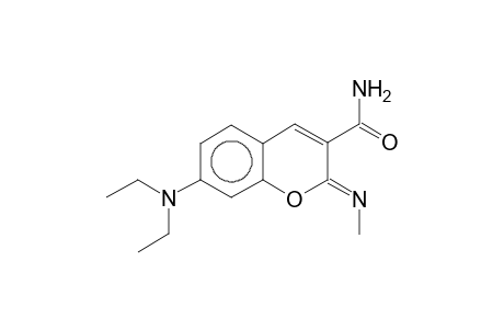 (2Z)-7-(Diethylamino)-2-[(Z)-methylimino]-2H-chromene-3-carboxamide