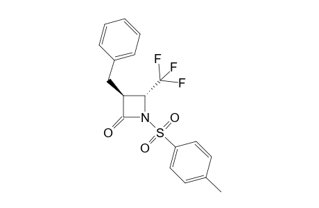 (3S,4R)-3-Benzyl-1-(toluene-4-sulfonyl)-4-trifluoromethyl-azetidin-2-one