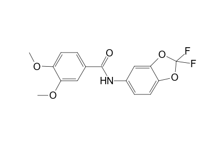 benzamide, N-(2,2-difluoro-1,3-benzodioxol-5-yl)-3,4-dimethoxy-