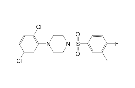 1-(2,5-dichlorophenyl)-4-(4-fluoro-3-methyl-phenyl)sulfonyl-piperazine