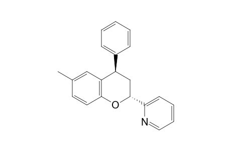 2-((2R*,4R*)-6-Methyl-4-phenylchroman-2-yl)pyridine