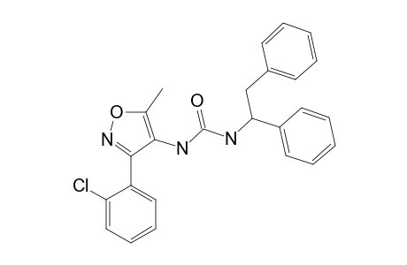1-[3-(o-chlorophenyl)-5-methyl-4-isoxazolyl]-3-(1,2-diphenylethyl)urea