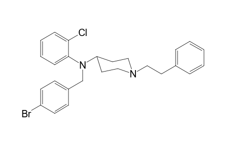 N-(4-Bromobenzyl)-N-(2-chlorophenyl)-1-(2-phenylethyl)piperidin-4-amine