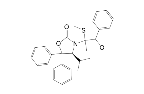 (S)-3-[2-HYDROXY-1-METHYL-1-(METHYLSULFANYL)-2-PHENYLETHYL]-4-ISOPROPYL-5,5-DIPHENYLOXAZOLIDIN-2-ONE