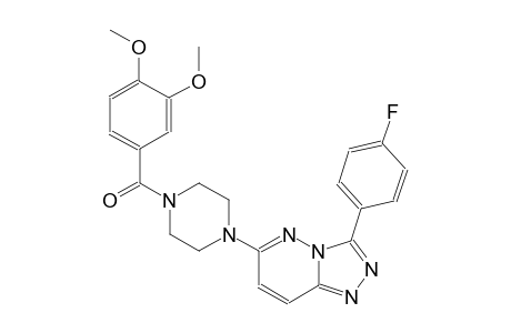 [1,2,4]triazolo[4,3-b]pyridazine, 6-[4-(3,4-dimethoxybenzoyl)-1-piperazinyl]-3-(4-fluorophenyl)-