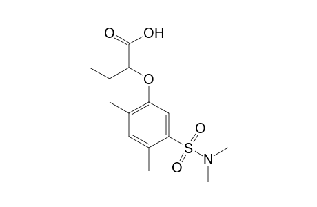 2-{[5-(dimethylsulfamoyl)-2,4-xylyl]oxy}butyric acid