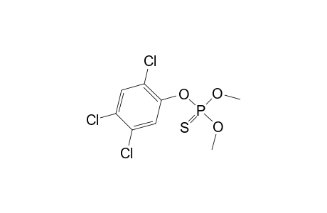 Phosphorothioic acid, O,O-dimethyl O-(2,4,5-trichlorophenyl) ester