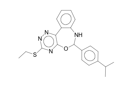 3-ethylthio-6-(4-isopropylphenyl)-6,7-dihydrobenzo[d][1,2,4]triazino[6,5-f][1,3]oxazepine