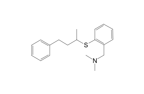 (rac)-N,N-Dimethyl-1-[2-(4-phenylbutan-2-ylthio)phenyl]methanamine