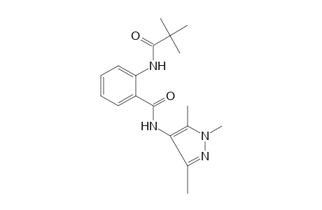 2'-[(1,3,5-trimethylpyrazol-4-yl)carbamoyl]pivalanilide