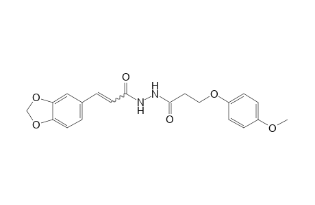 1-[3-(p-methoxyphenoxy)propionyl]-2-[3,4-(methylenedioxy)cinnamoyl]hydrazine