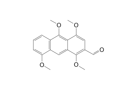 1,4,8,10-Tetramethoxyanthracene-2-carbaldehyde