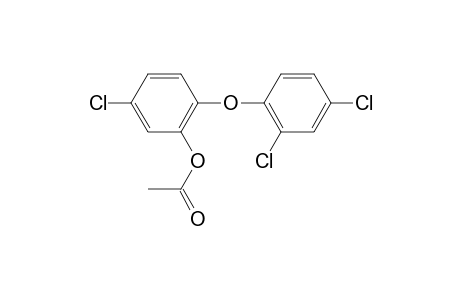 Phenol, 5-chloro-2-(2,4-dichlorophenoxy)-, acetate