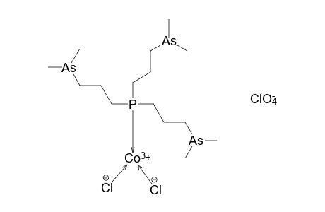 DICHLORO{TRIS[3-(DIMETHYLARSINO)PROPYL]PHOSPHINE}COBALT(II) PERCHLORATE